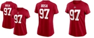 Nike Women's Nick Bosa Scarlet San Francisco 49Ers Name Number T-shirt